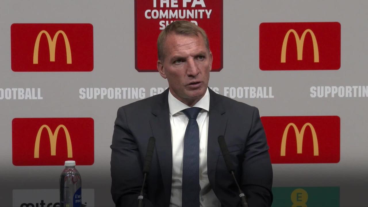 Leicester take the Community Shield after 1-0 victory over Man City: Brendan Rodgers press conference