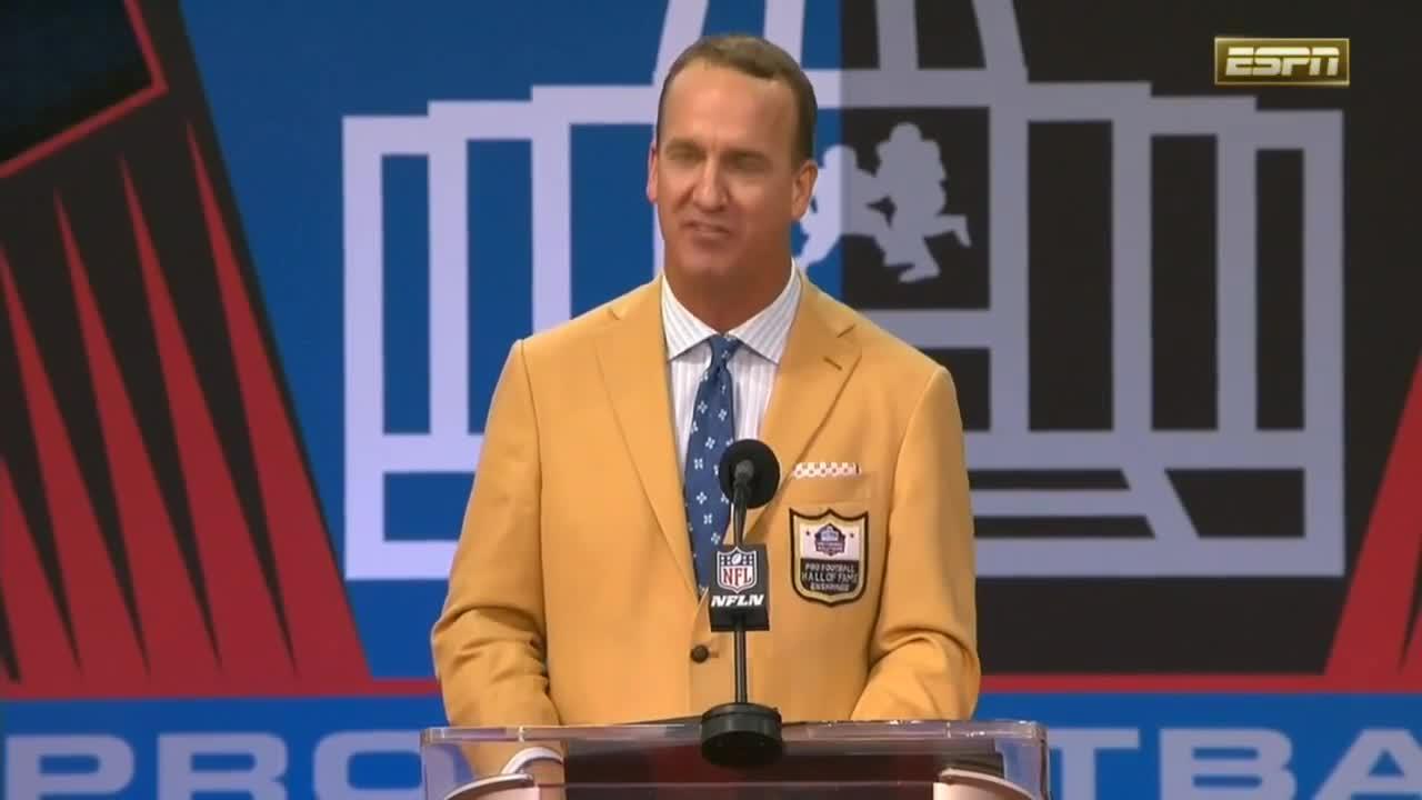 Peyton Manning inducted into the Pro Football Hall of Fame