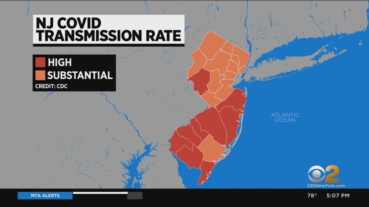 CDC Recommends Indoor Masks For All Of New Jersey As COVID Cases Spike