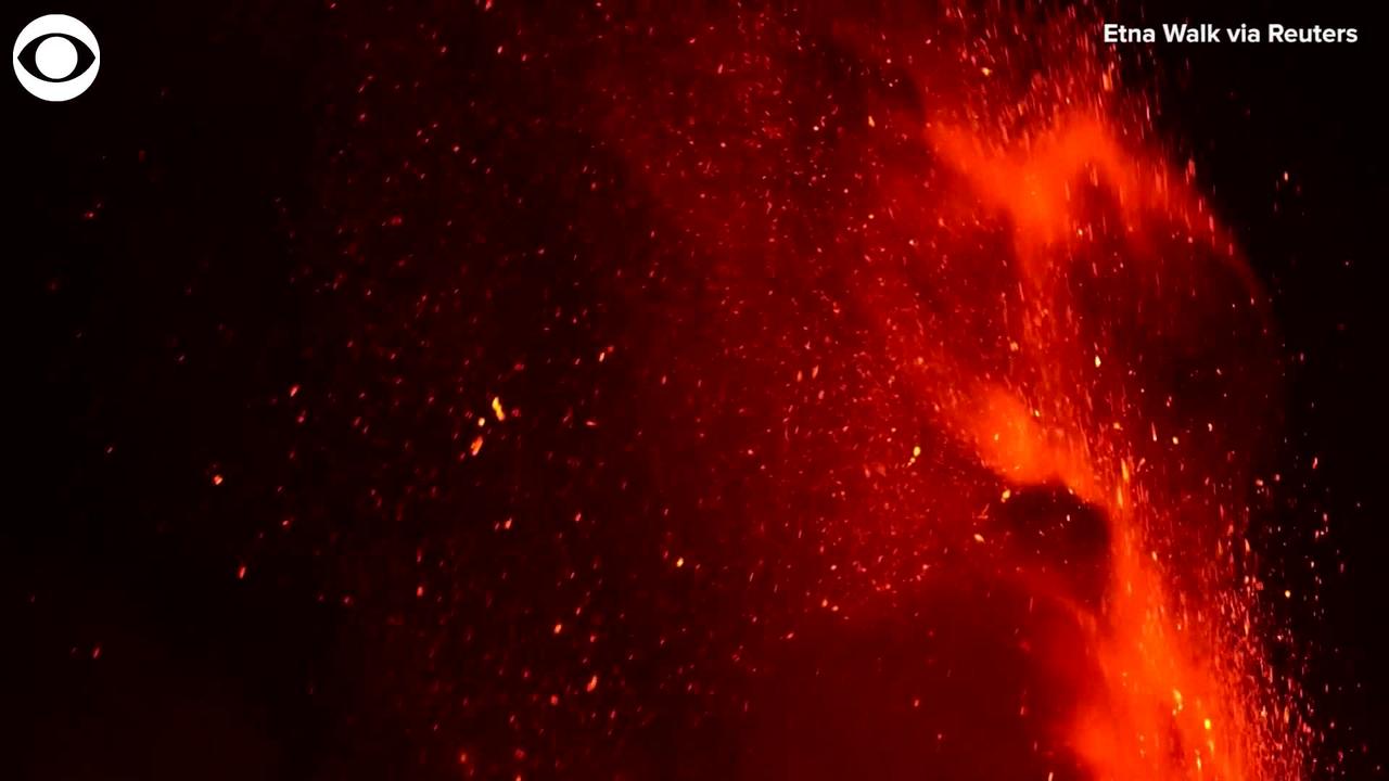 WEB EXTRA: Mount Etna Eruption In Italy