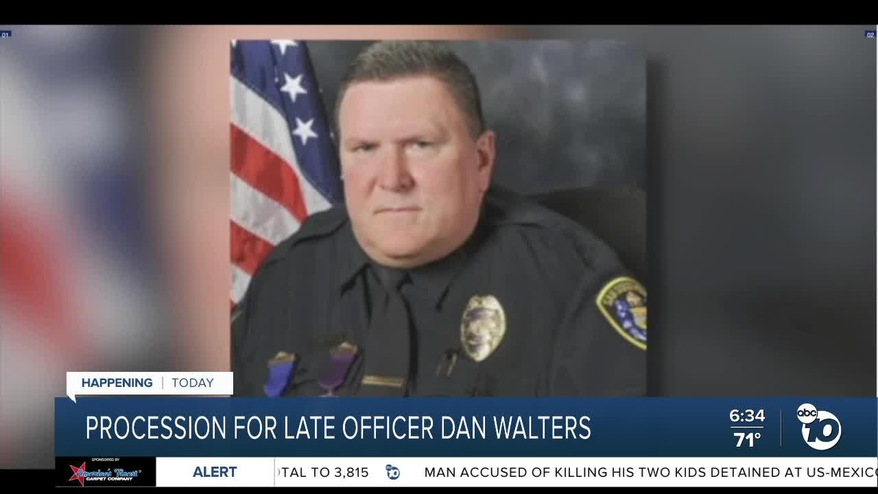 Service to be held for late SDPD Officer Dan Walters