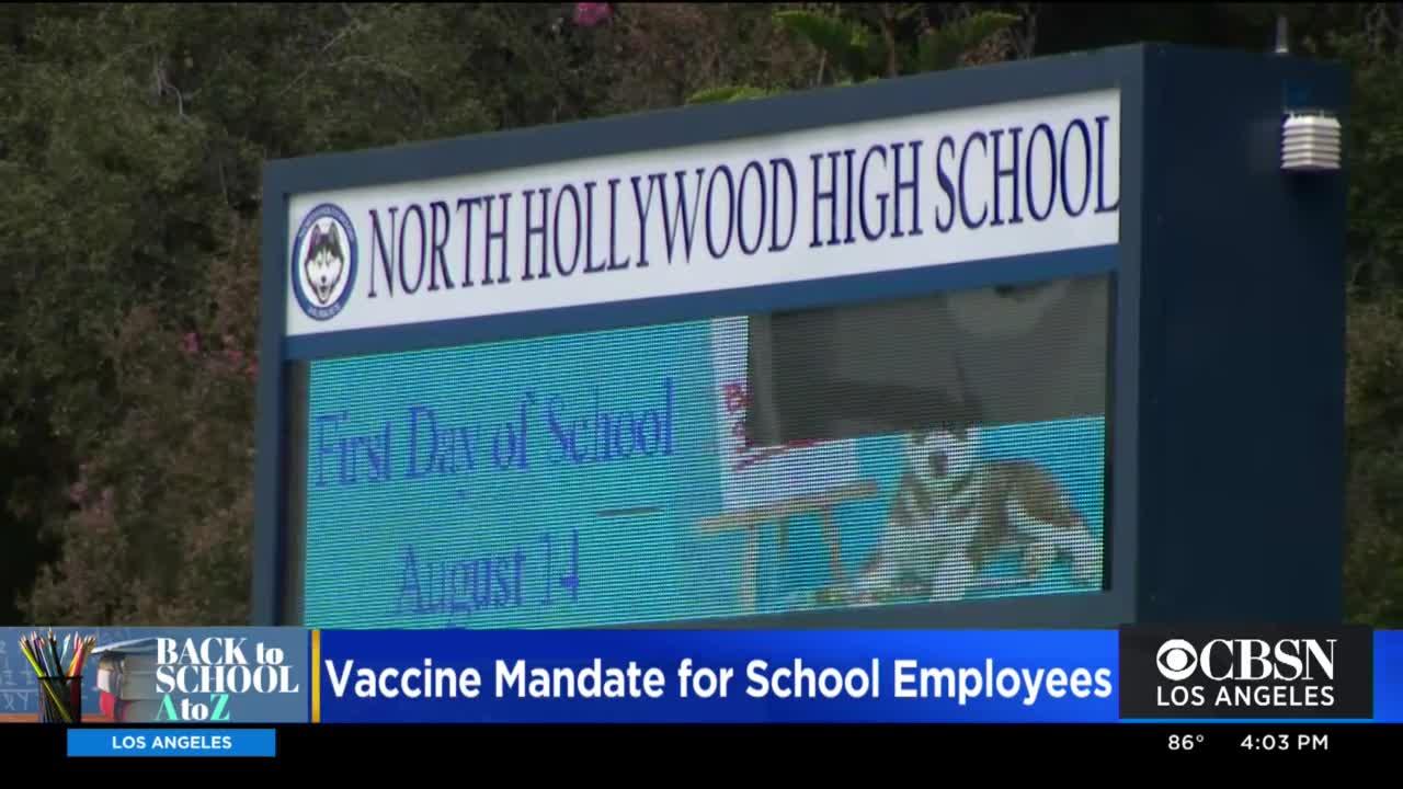 Calif. To Require All Teachers To Be Vaccinated Or Undergo COVID Testing