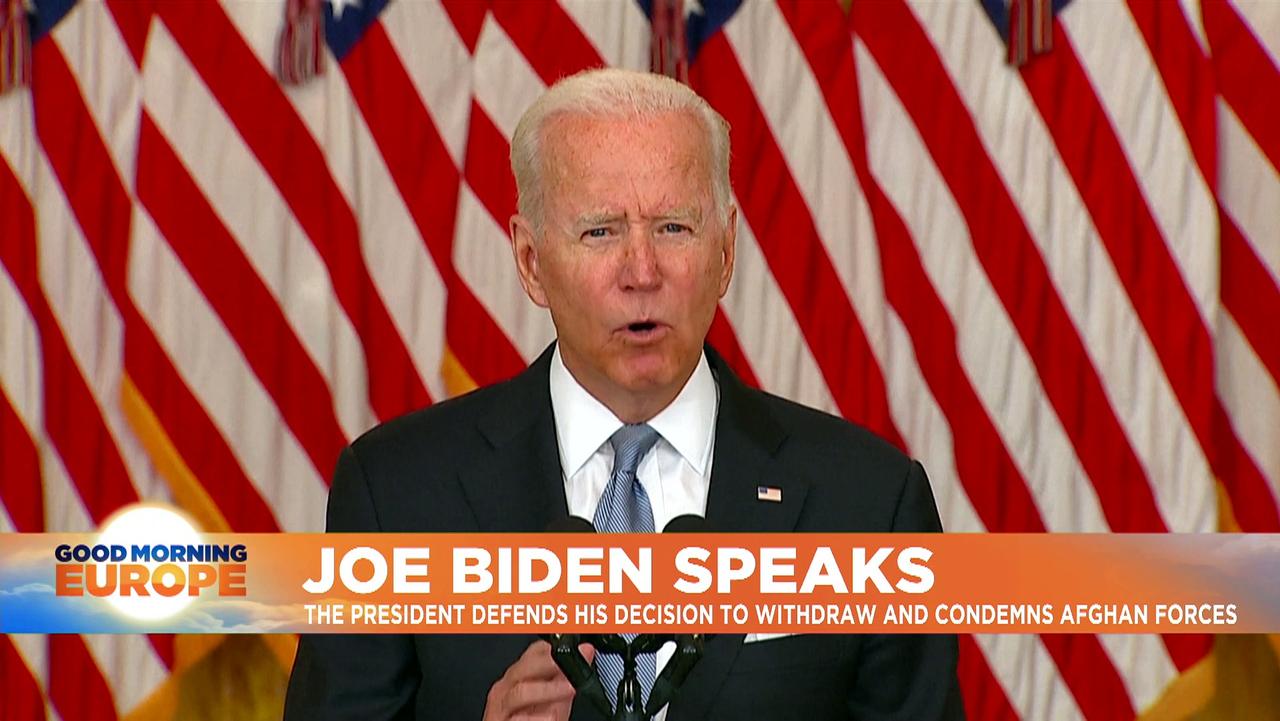 Joe Biden: Decision to pull troops out of Afghanistan 'the right one for America'