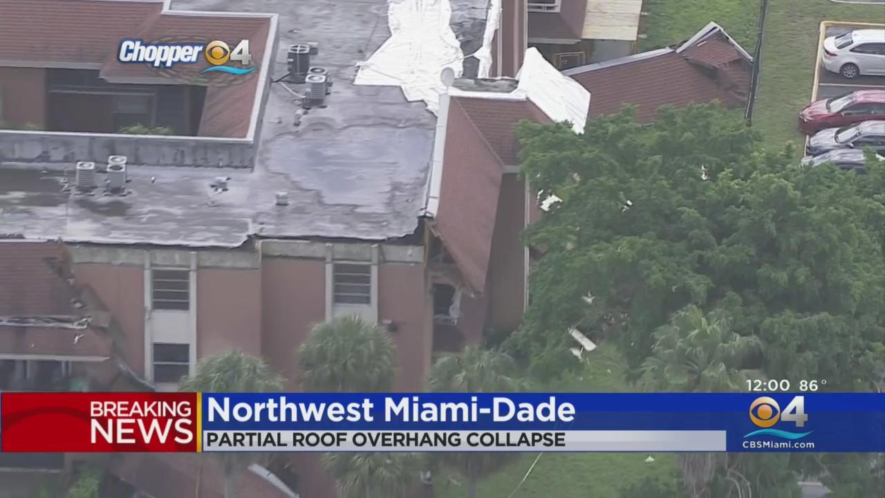 Overhang Partially Collapsed At Miami-Dade Condo