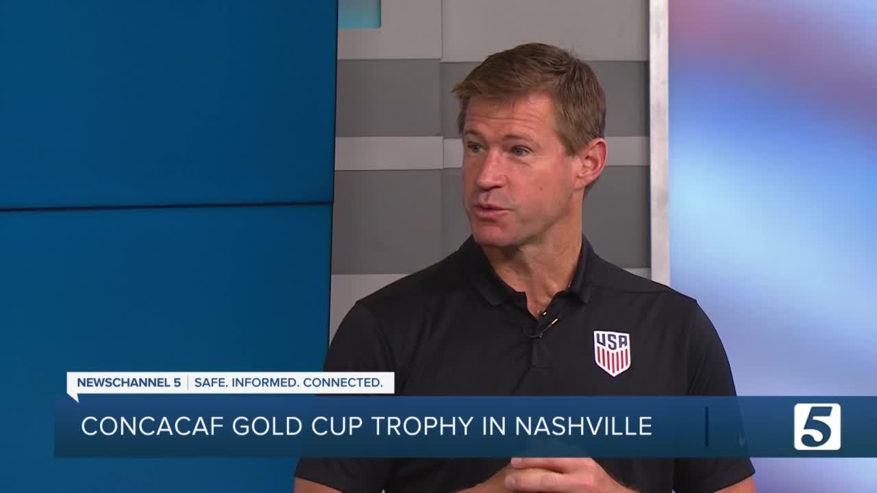 CONCACAF Gold Cup trophy in Nashville ahead of World Cup qualifier