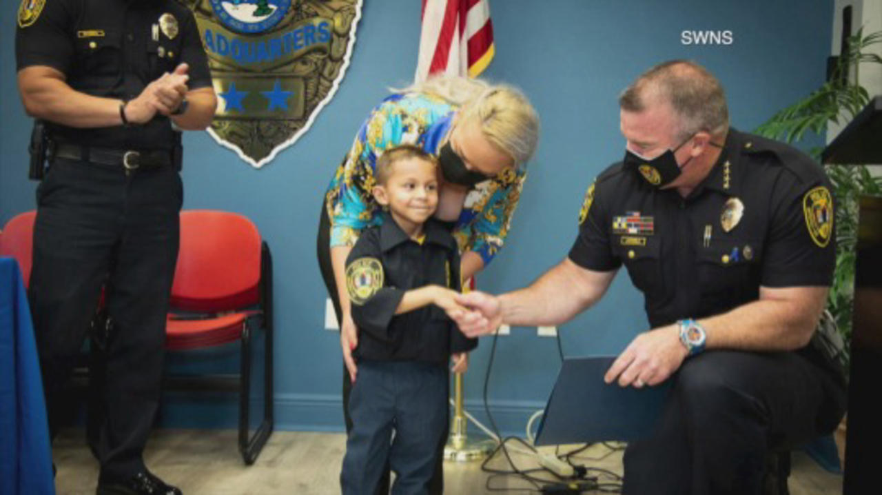 Miami PD Hold Swearing-in Ceremony for This Adorable 5-Year-Old Boy Battling Cancer!