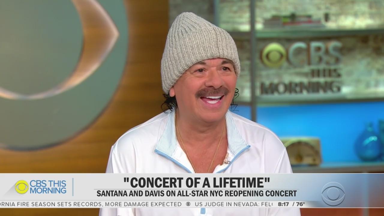 Carlos Santana, Clive Davis On 'We Love NYC' Homecoming Concert In Central Park