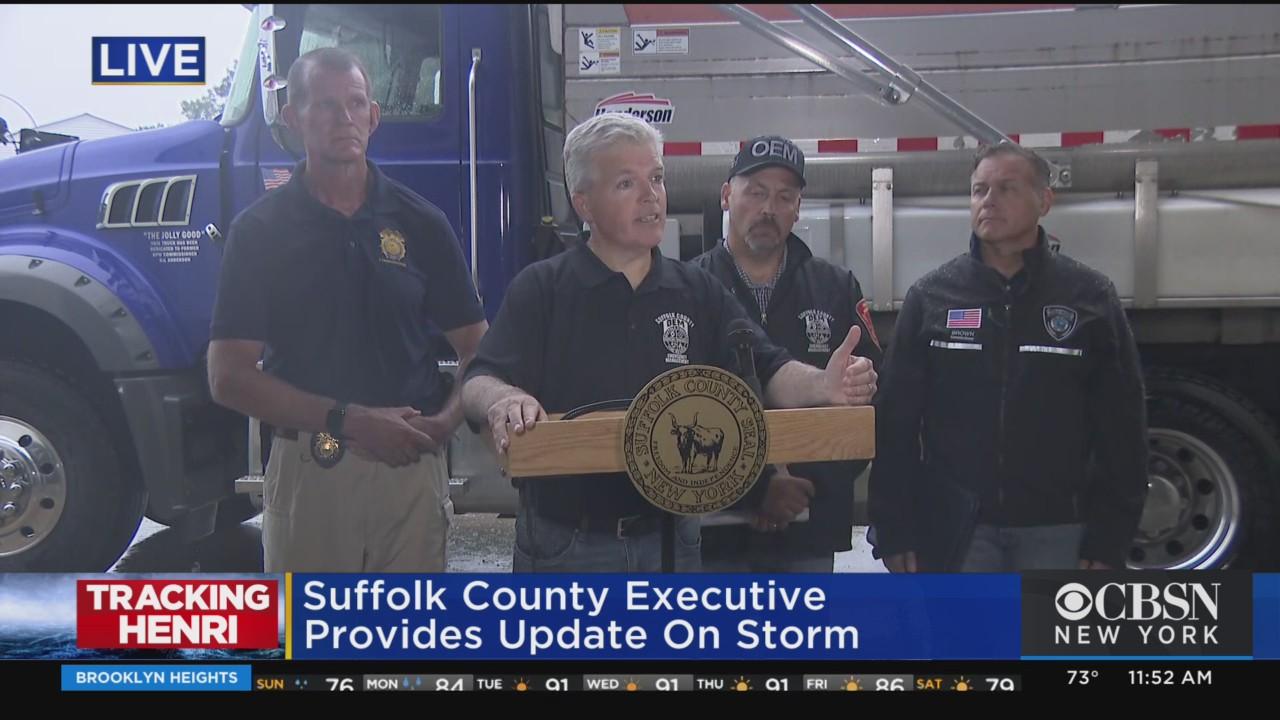 Suffolk County Officials Hold Briefing On Henri Latest