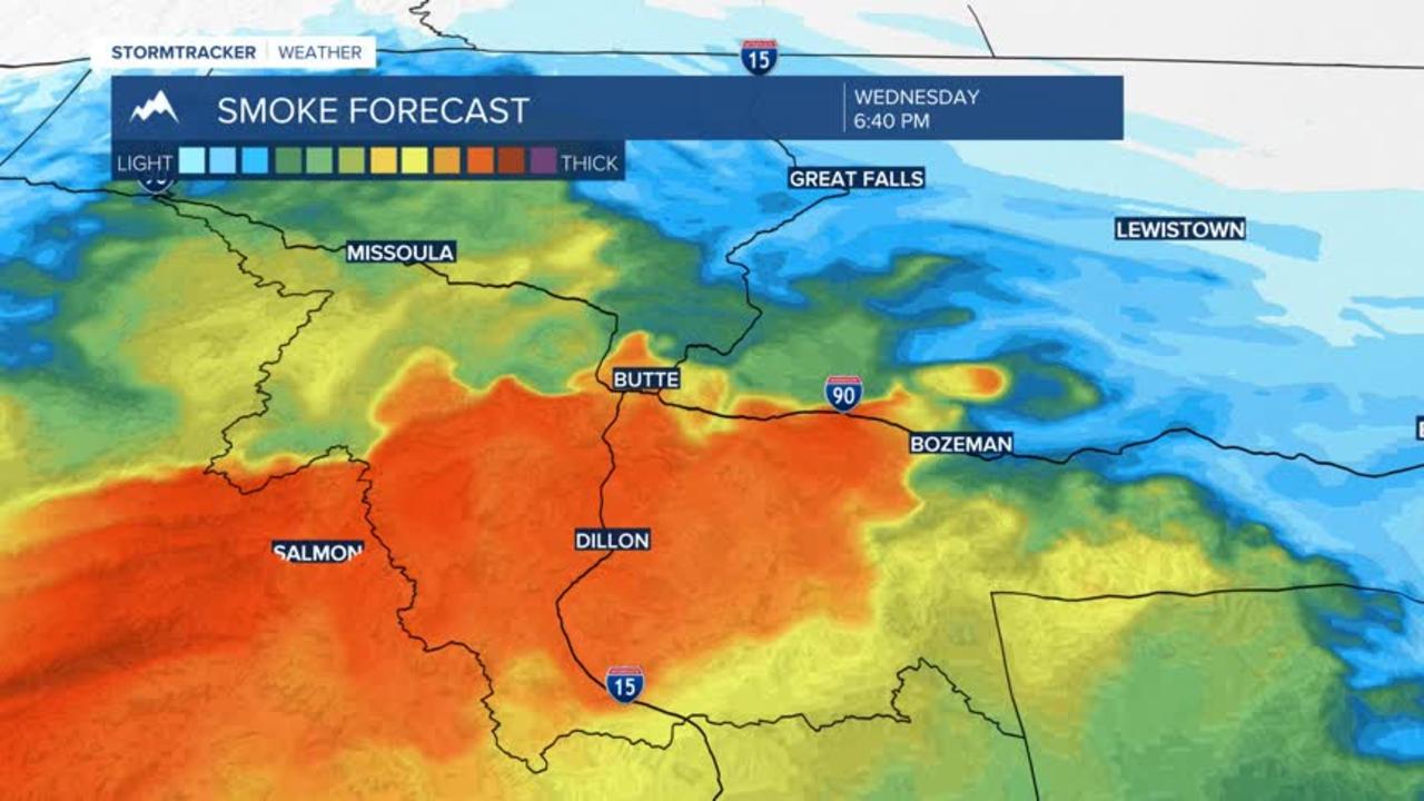 Smoke and thunderstorms return by Wednesday afternoon