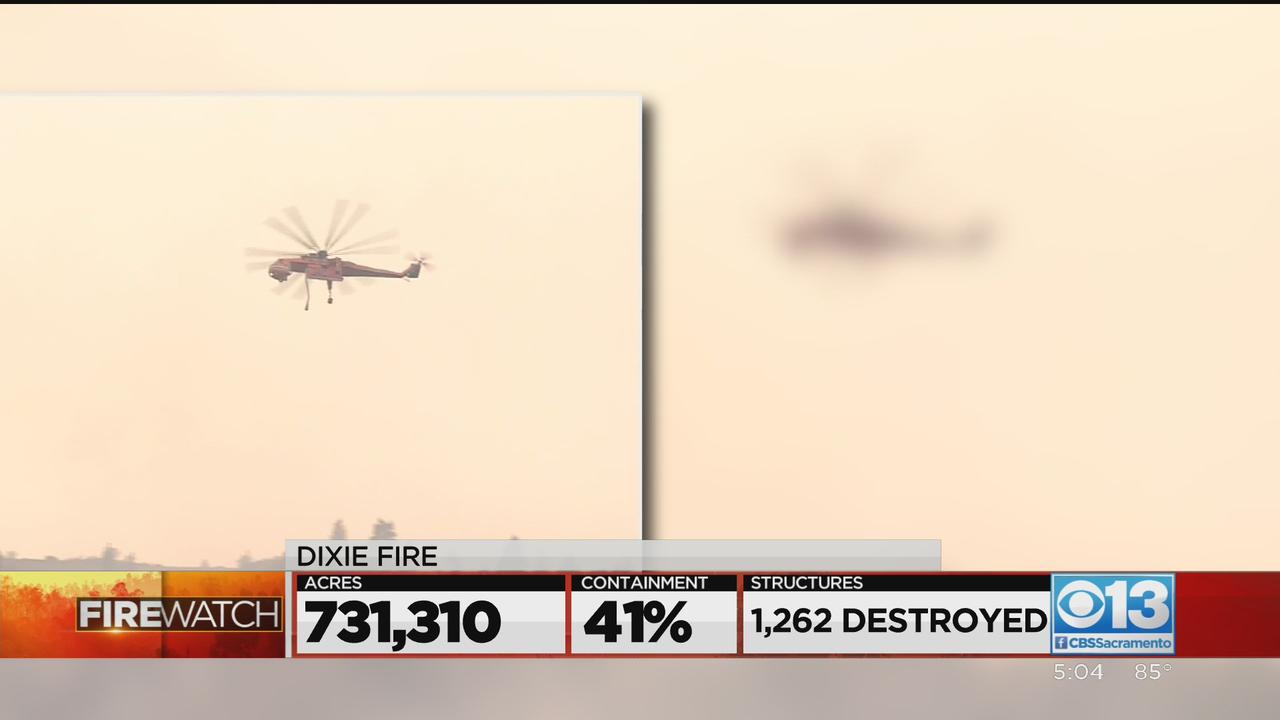Dixie Fire: 731k Acres Burned, 41 Percent Contained