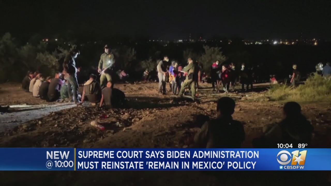 Supreme Court Says President Biden Can't End Trump-Era 'Remain in Mexico' Policy For Migrants Seeking Asylum