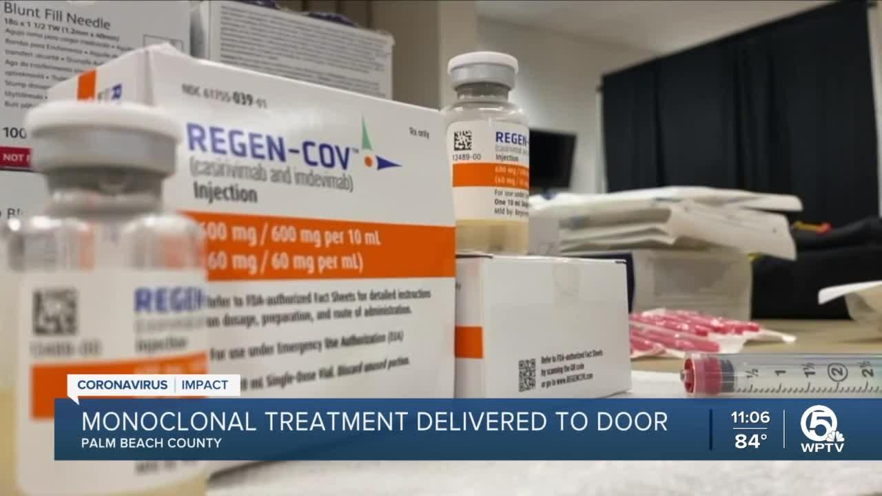 Palm Beach County to deliver monoclonal antibodies to homes