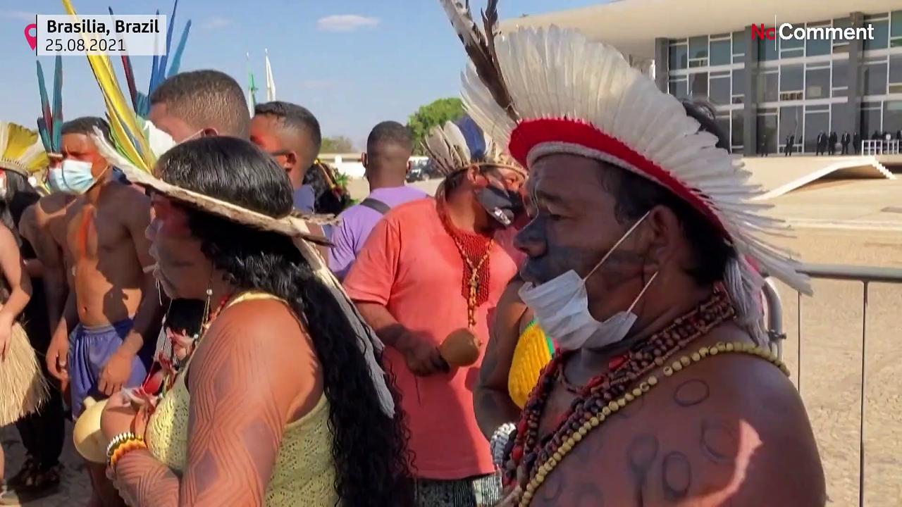 Indigenous rally ahead of Brazil land rights ruling