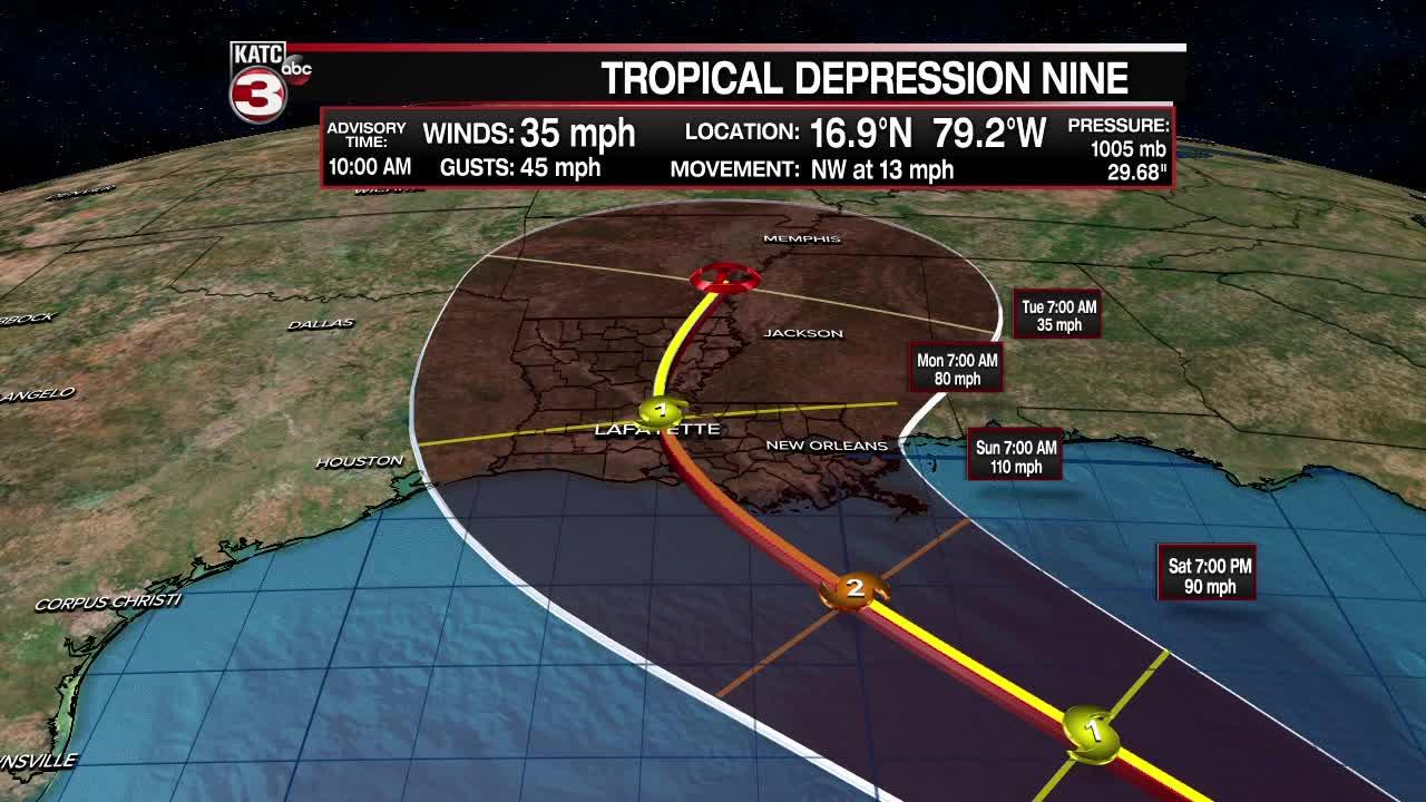 Update on Tropical Depression #9