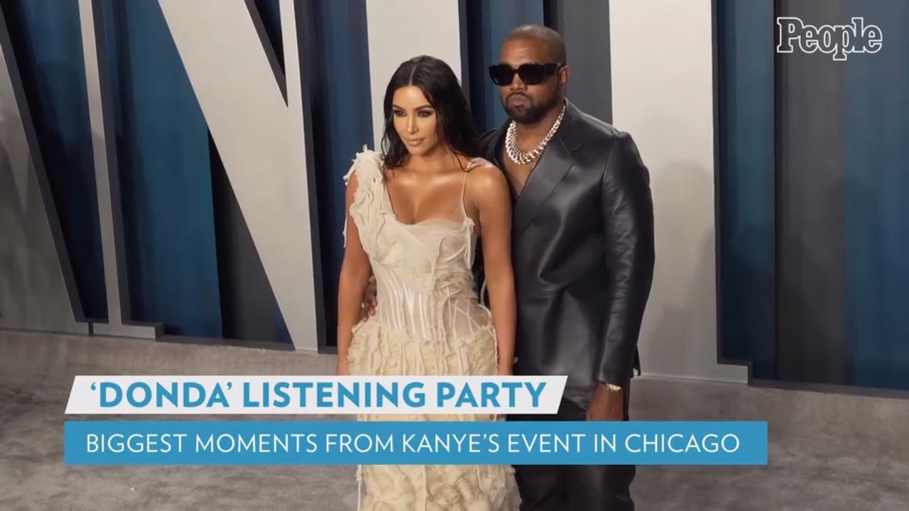 Kanye West Recreates Wedding to Ex Kim Kardashian at Donda Listening Event