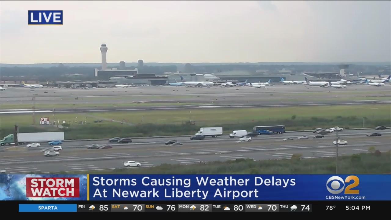 Storms Causing Delays At Newark Liberty International Airport