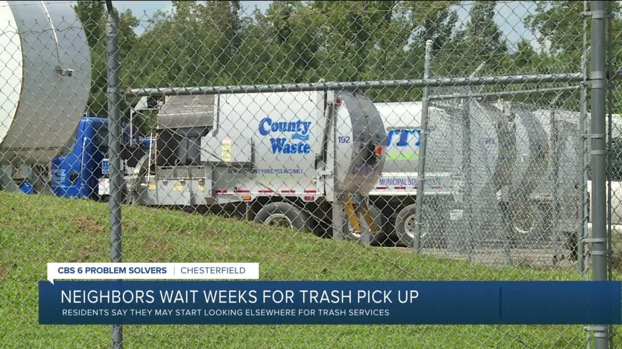 Delays in trash pickups leave customers considering a switch