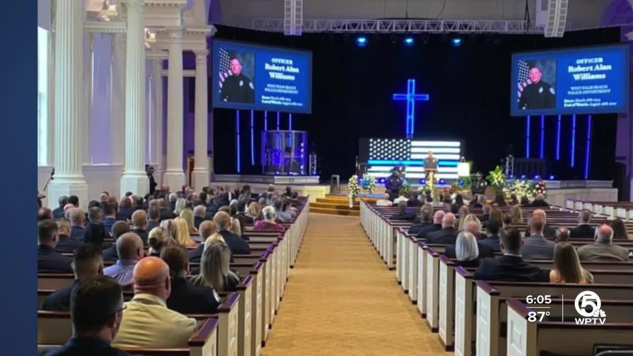 Funeral held for West Palm Beach police officer