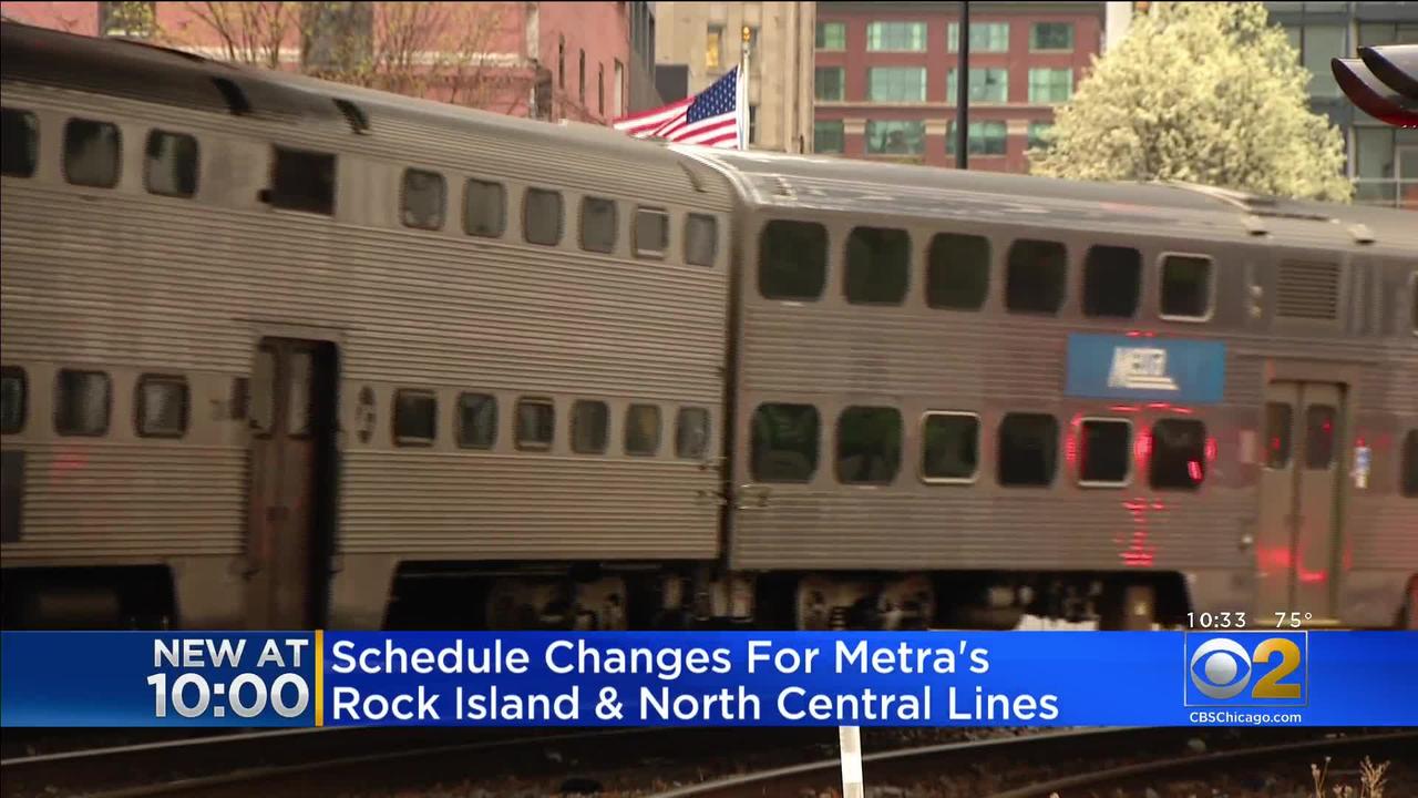 Schedules Changing For Metra's Rock Island, North Central Service Lines