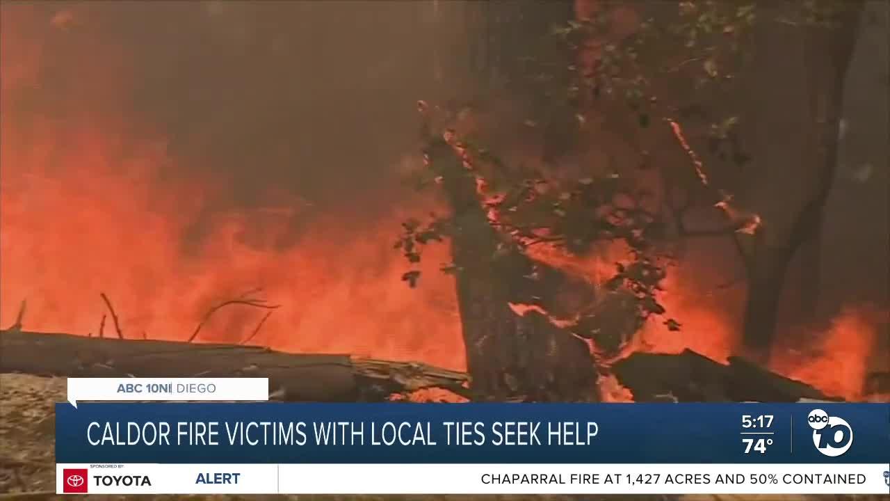 Caldor Fire victim with San Diego ties seeking help