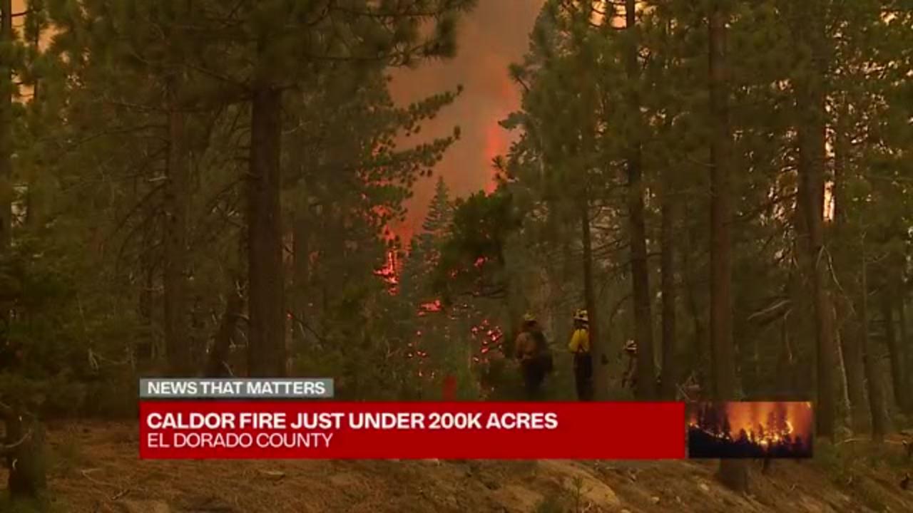 Caldor Fire reaches 200K acres as it moves closer to Lake Tahoe