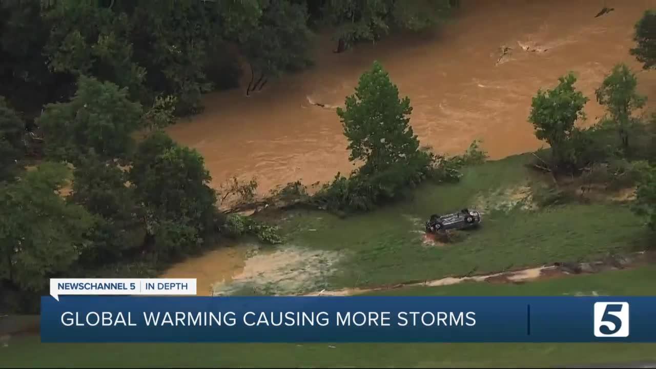 Experts believe climate change could mean more storms with greater force in Tennessee