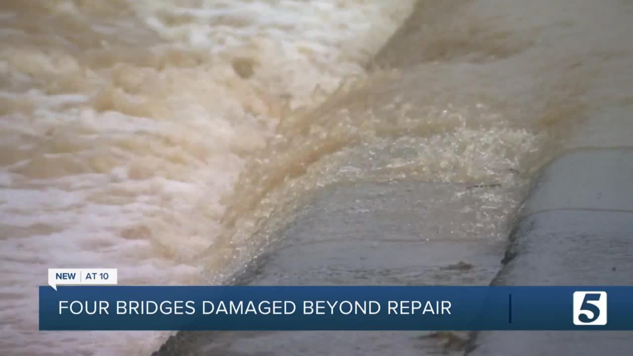 TDOT: 4 bridges impacted by flooding ‘damaged beyond repair'