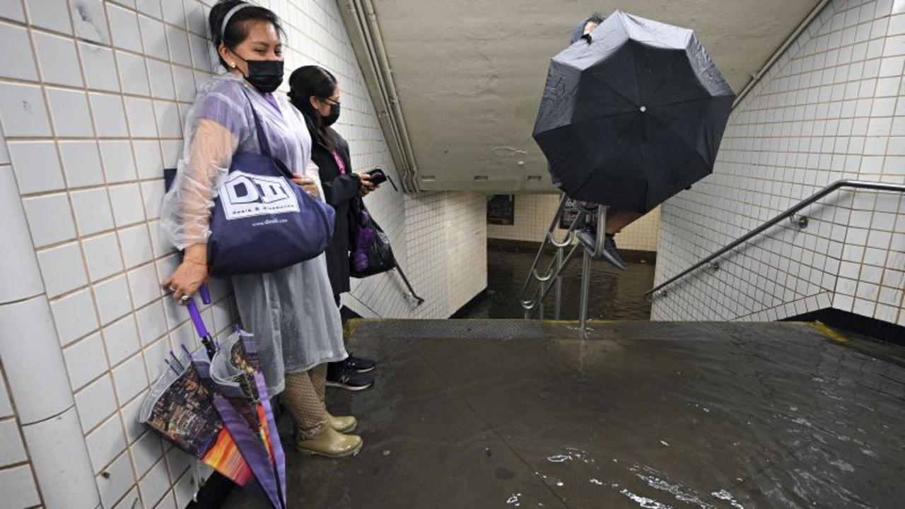 Floodwaters overwhelm NYC streets, subway after Ida