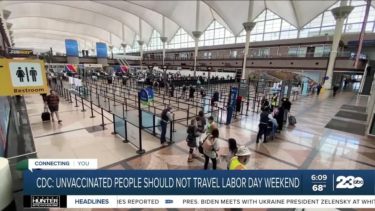 CDC issues travel warning for Labor Day weekend