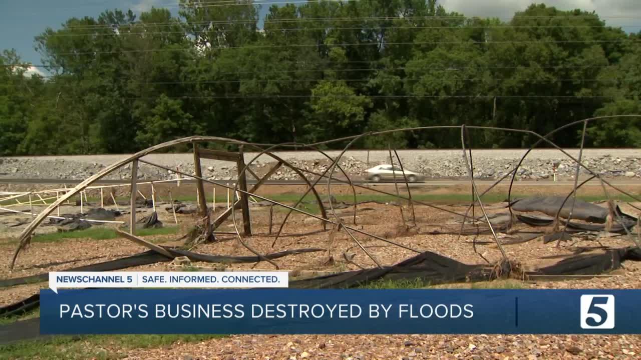 Pastor's business destroyed by floods