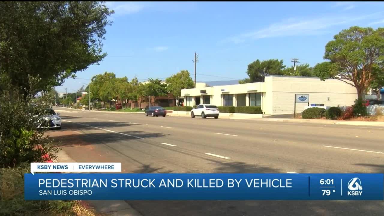 Pedestrian struck and killed by vehicle near Downtown SLO