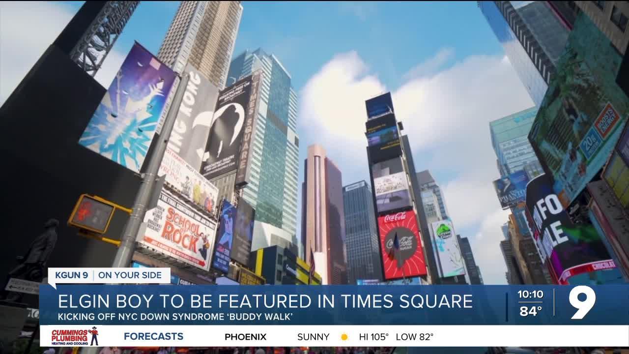 Elgin boy with Down syndrome will be on Times Sq. Jumbotron