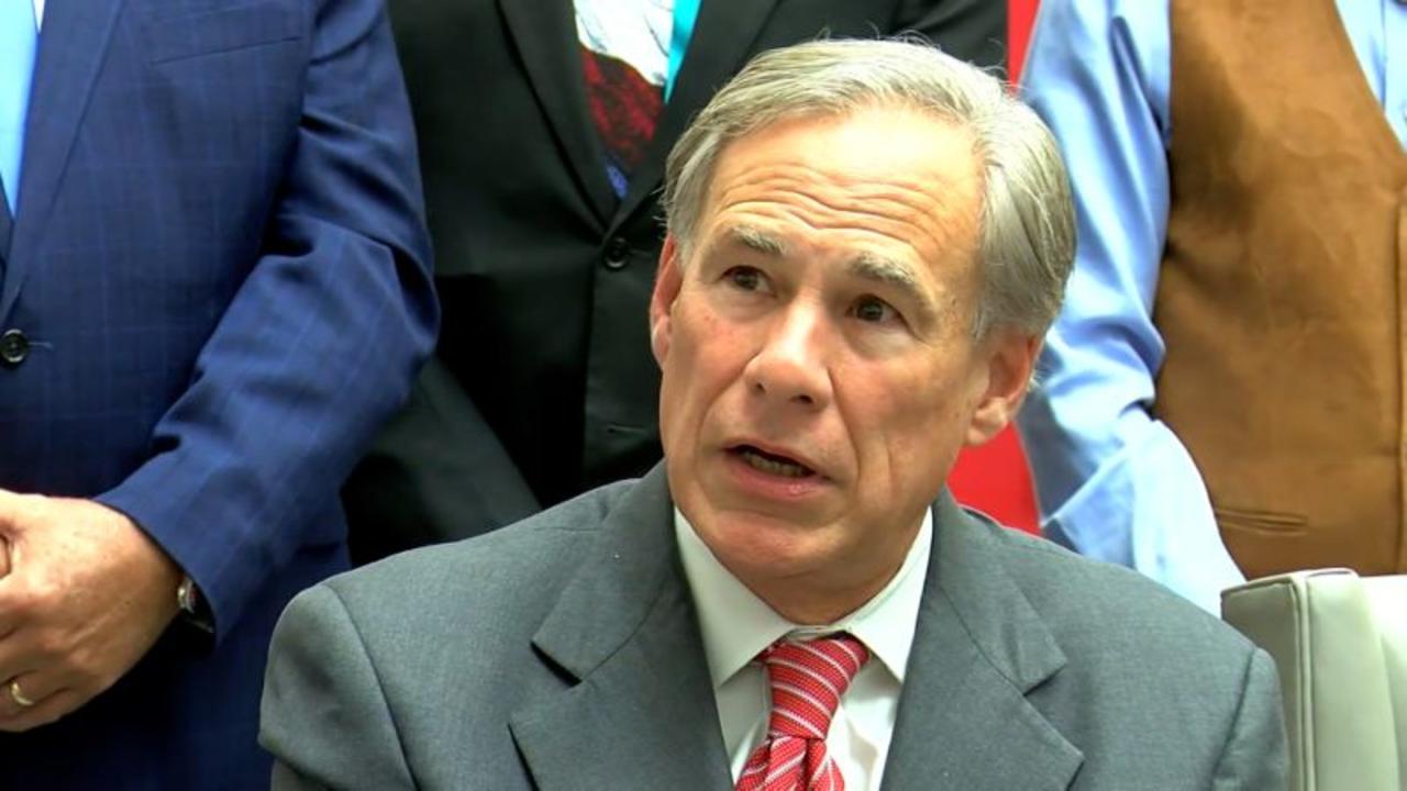 Reporter asks Texas governor about new law's impact on rape victims