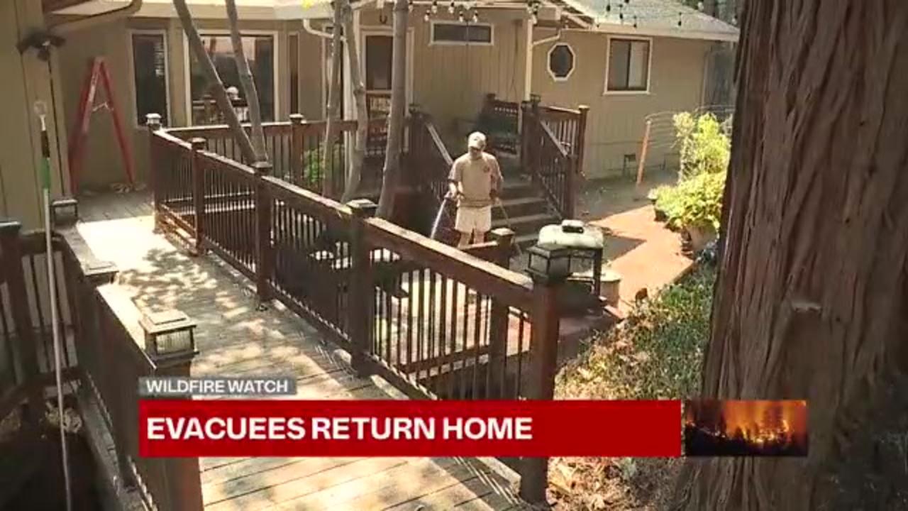 ‘Tears of joy’: California residents return home grateful to firefighters battling Caldor Fire