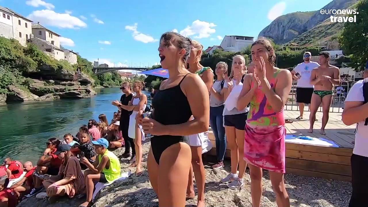 Bridge diving in Bosnia: Brave enough to make the leap?