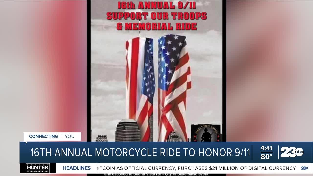 Armed Forces Support Foundation to host 16th annual motorcycle ride honoring 9/11 heroes