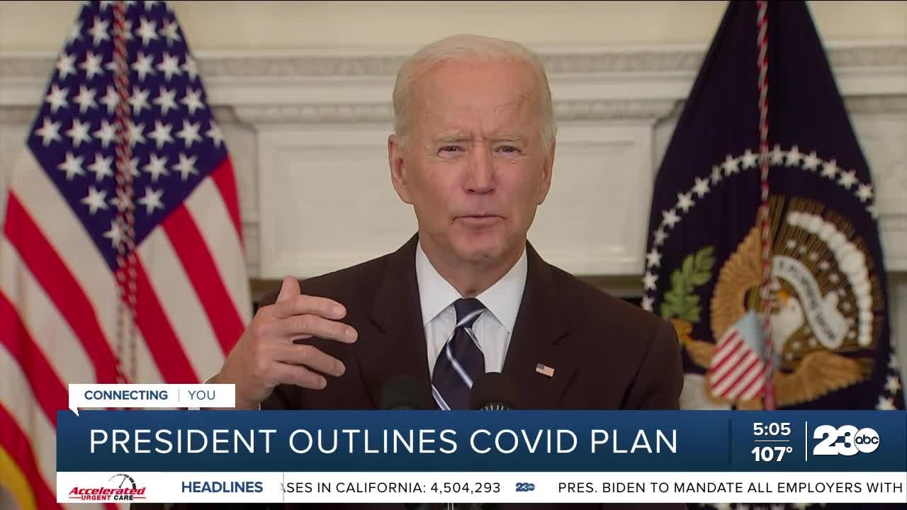 President Joe Biden outlines new COVID plan as pediatric cases surge