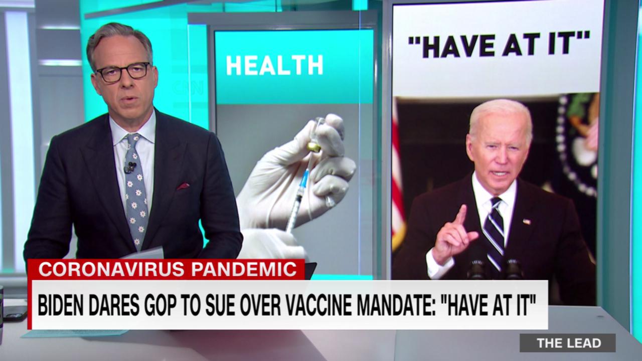 Biden to GOP governors looking to challenge new vaccine requirements in court: 'Have at it'