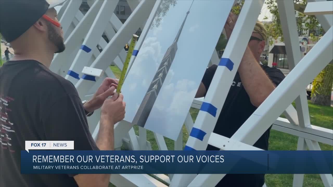 FULL CLIP Artprize piece honors veterans