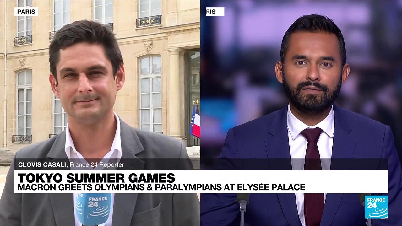 Tokyo summer games: Macron greets olympians & paralympians at Elysée Palace