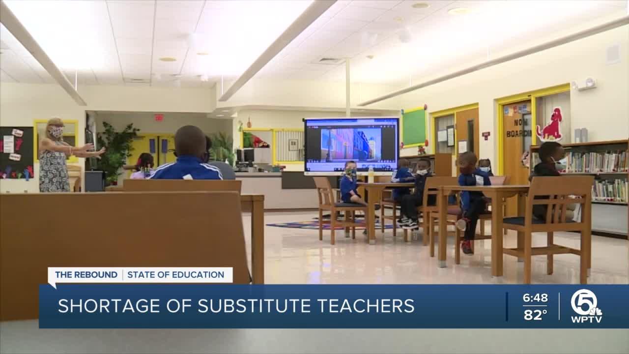 School District of Palm Beach County in desperate need of substitute teachers