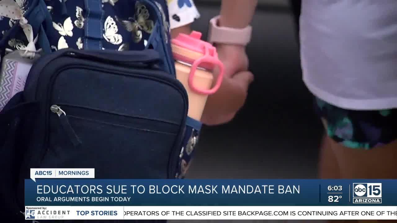 Educators sue to block mask mandate ban