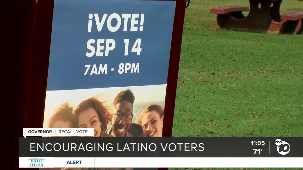 Group encouraging Latino voters to turn out for California's gubernatorial recall election