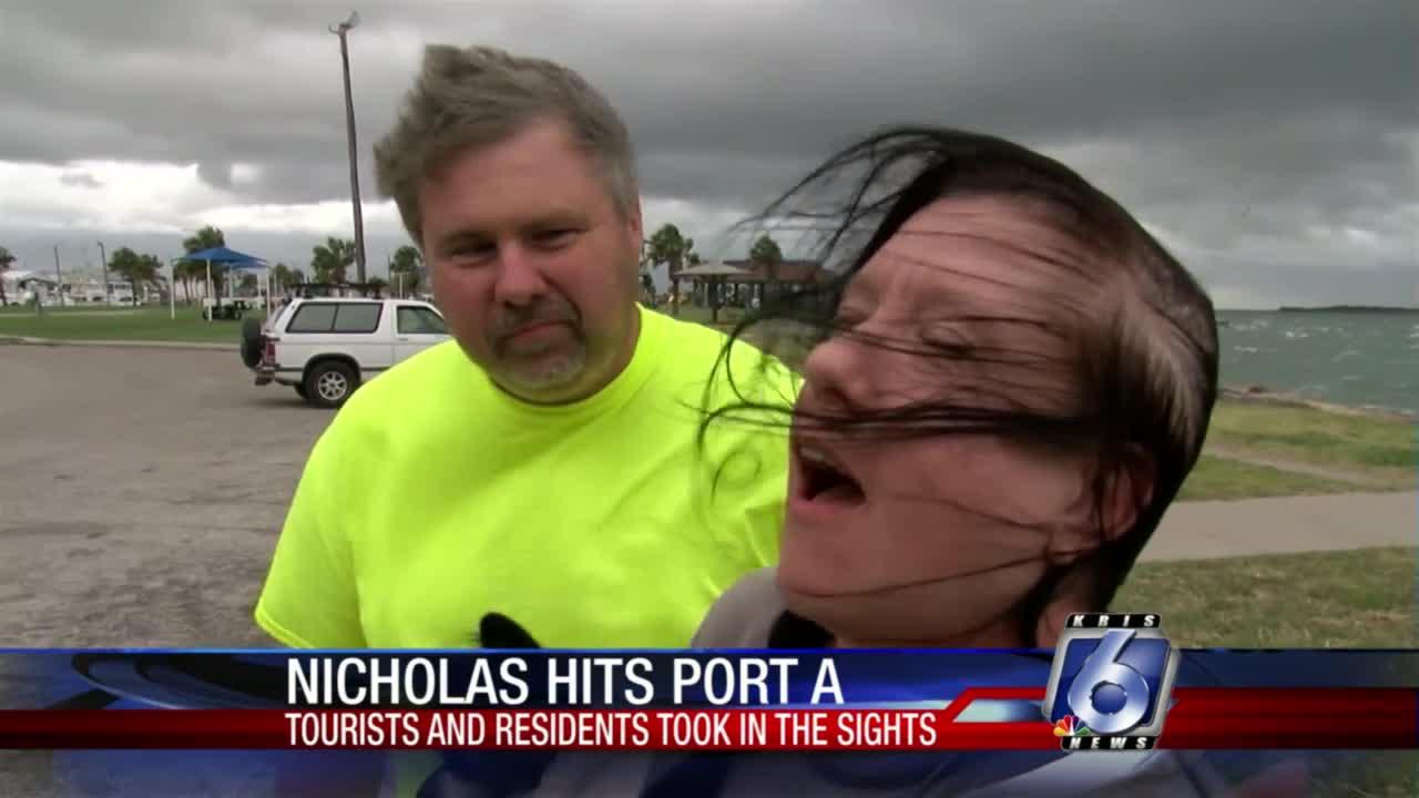 Some visitors determined to see Port Aransas during Nicholas