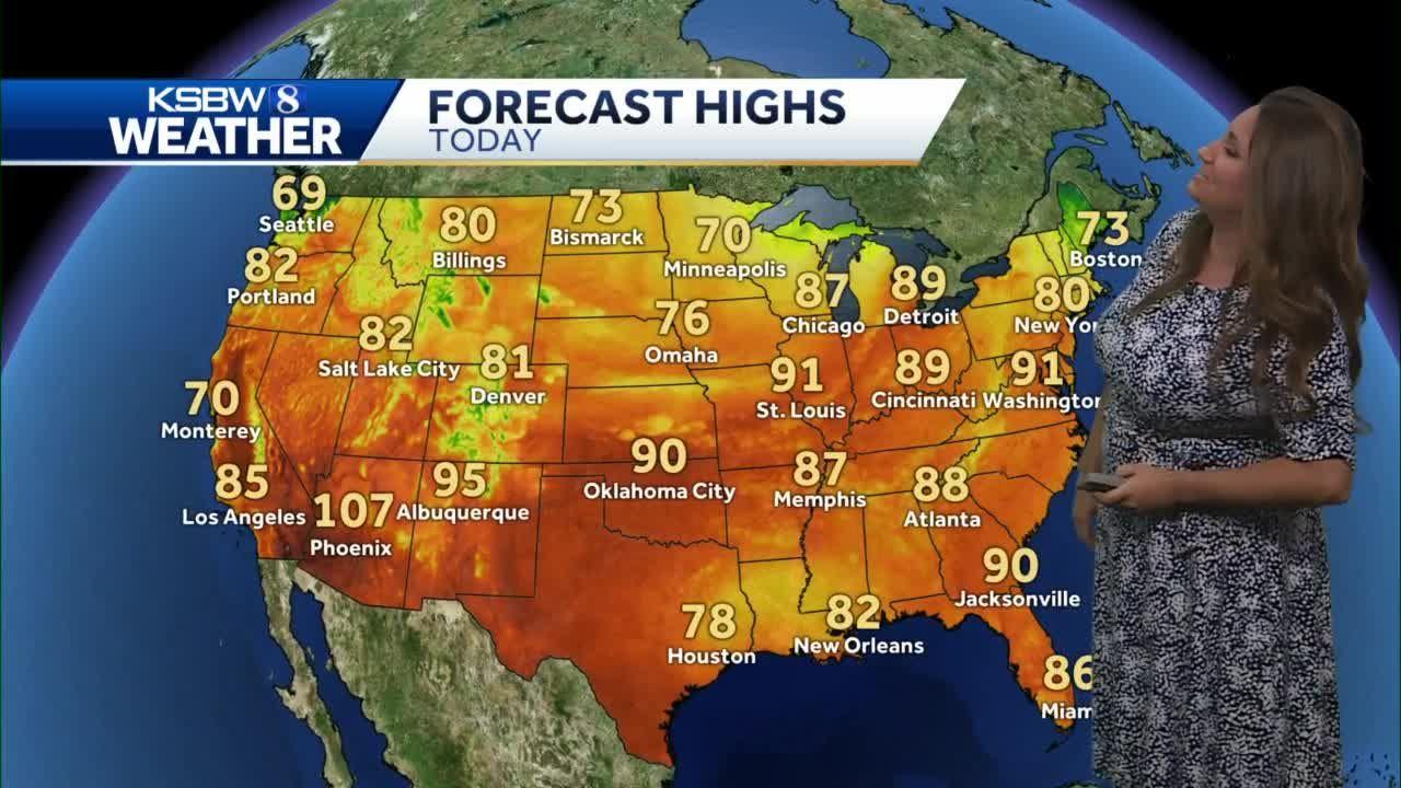 Another warm to hot day inland then cooler