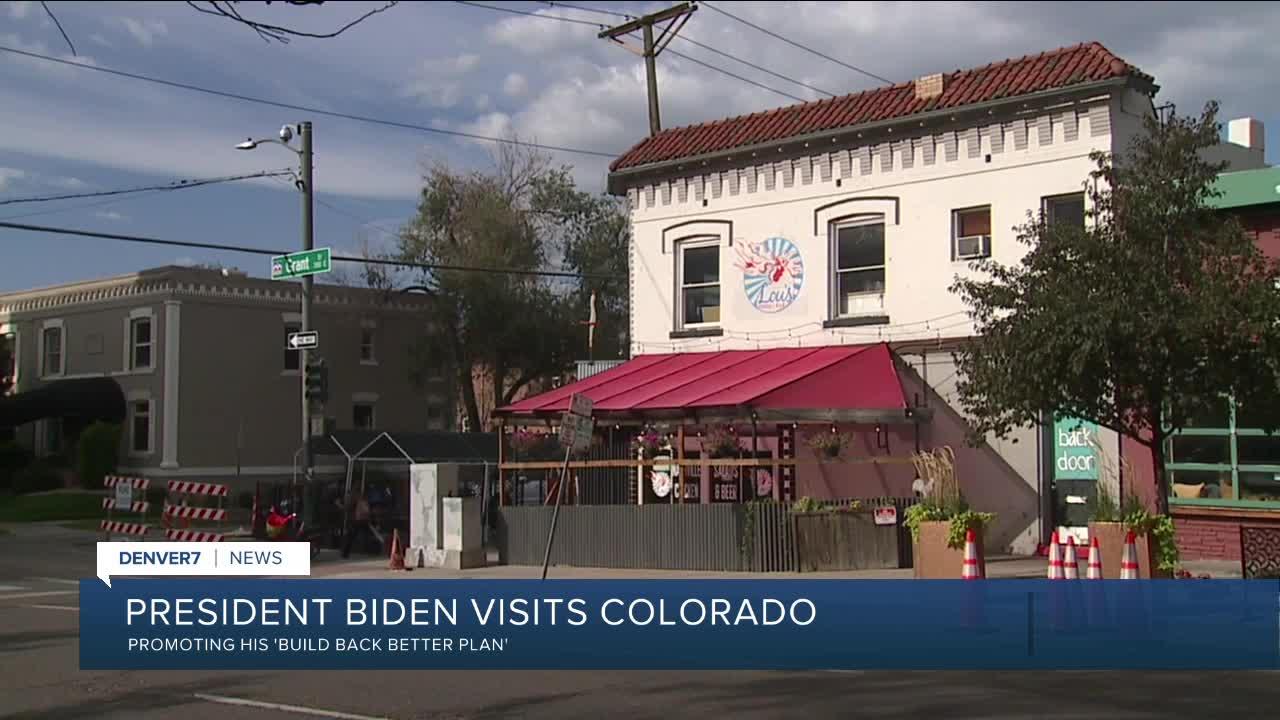 President Biden visits Colorado: Promoting 'Build Back Better' plan