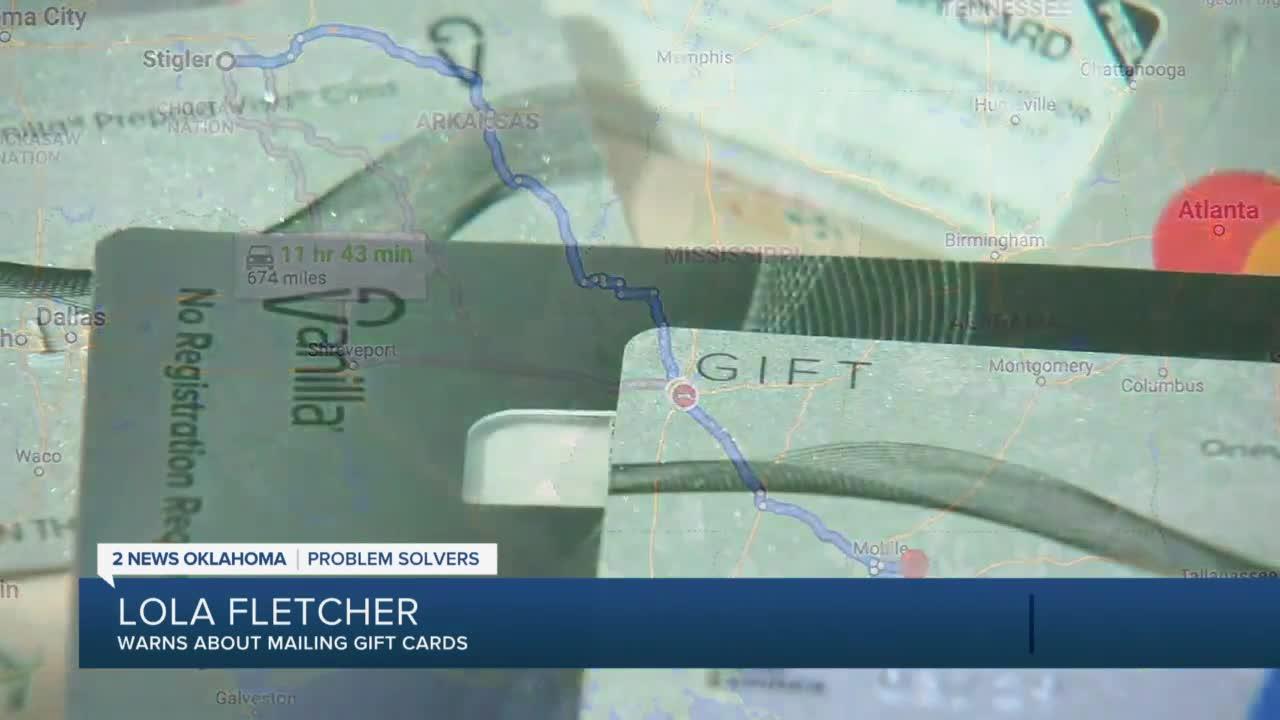 Beware of Mailing Gift Cards