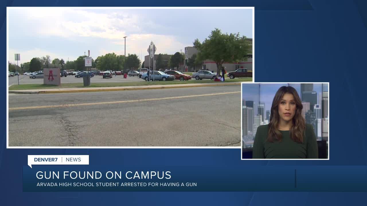 Student found with gun at Arvada High School; student arrested