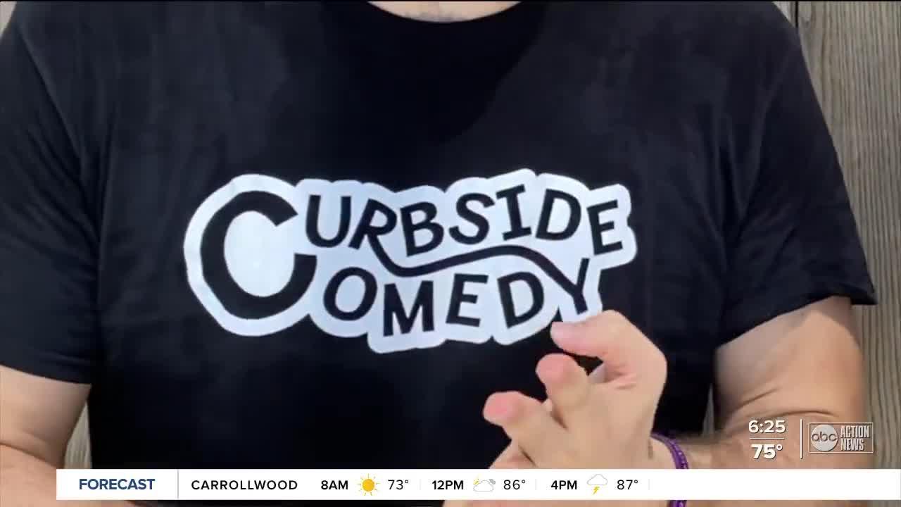 Curbside Comedy is a safe, affordable way to bring professional funny people to your backyard BBQ