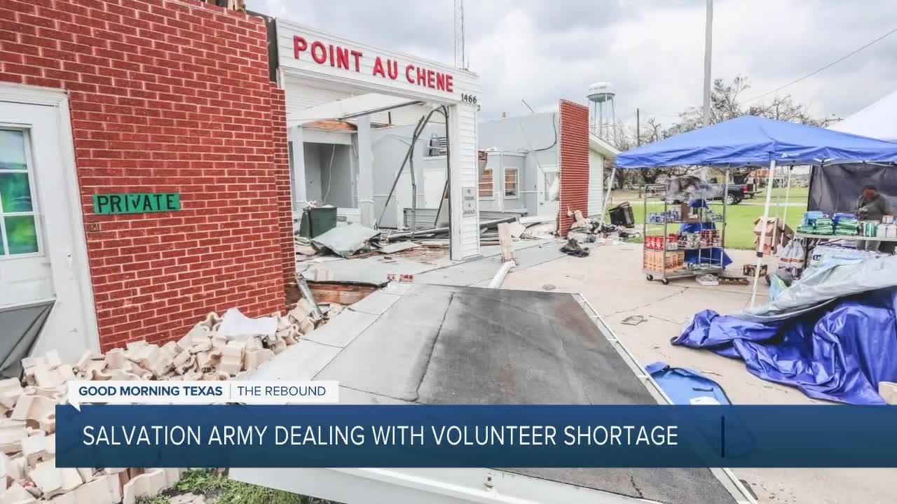 Salvation Army facing shortage of volunteers for disaster response